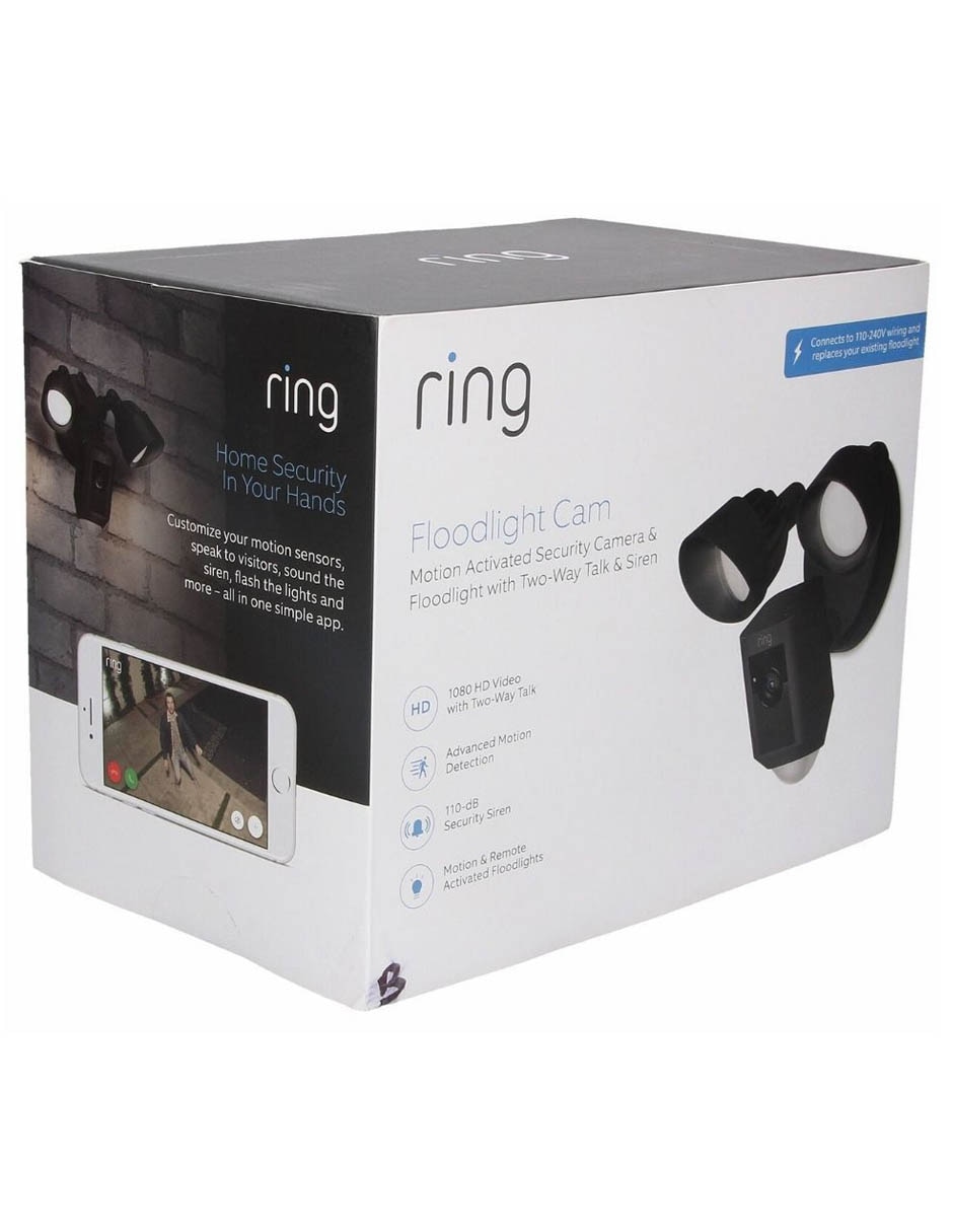 Cámara de seguridad modelo Floodflight Plus Cam inalámbrica HD 150° a 60° con capacidad para grabar para exterior 6