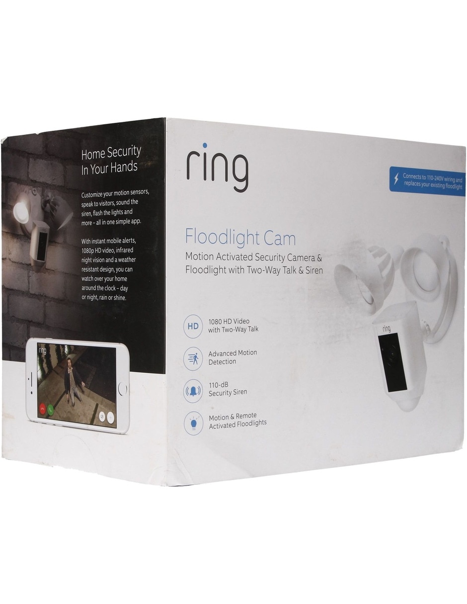 Cámara de seguridad modelo Floodflight Cam inalámbrica HD 120° a 170° con capacidad para grabar para exterior 2