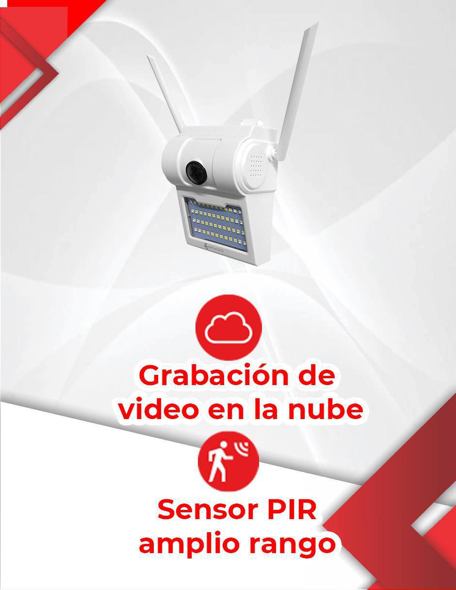 Cámara individual de seguridad alámbrica Full HD 120° a 170° con capacidad para grabar para interior y exterior
