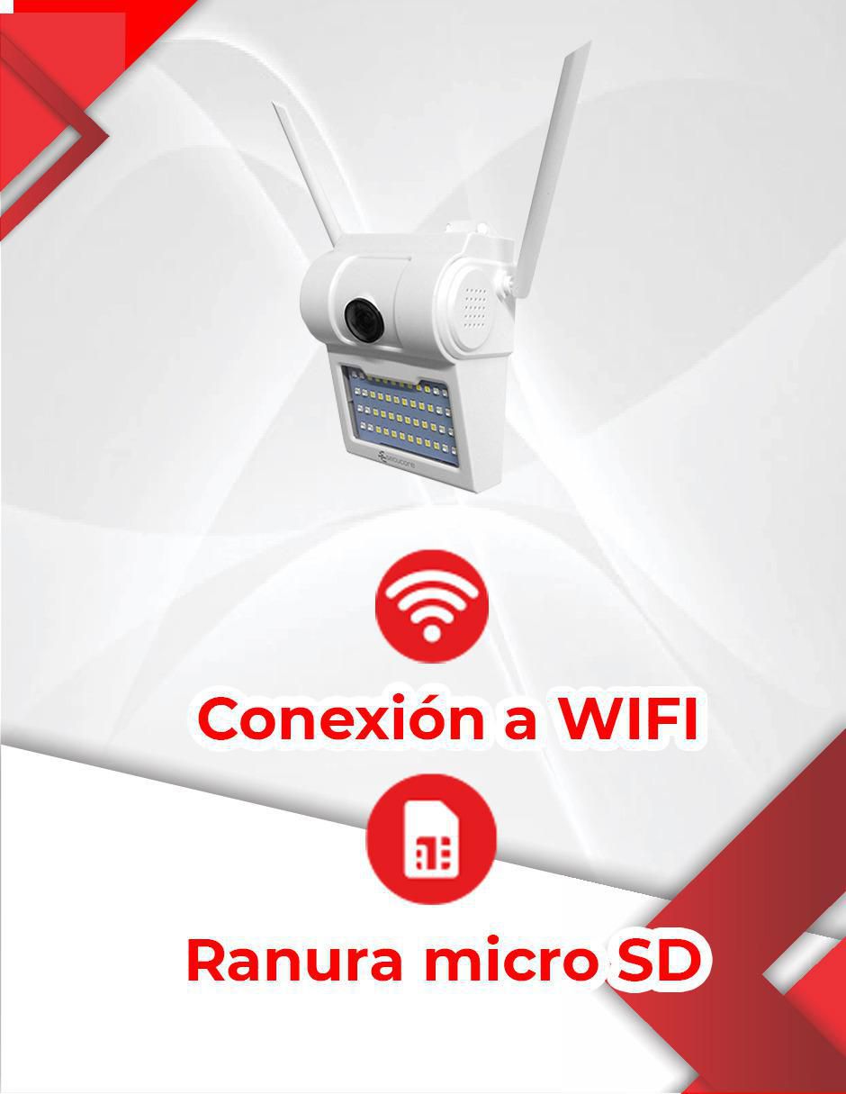 Cámara individual de seguridad Secucore alámbrica Full HD 120° a 170° con capacidad para grabar para interior y exterior