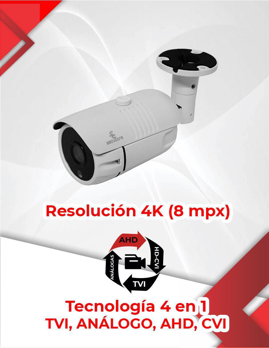 Cámara individual de seguridad inalámbrica 4K/UHD 90 para interior y exterior