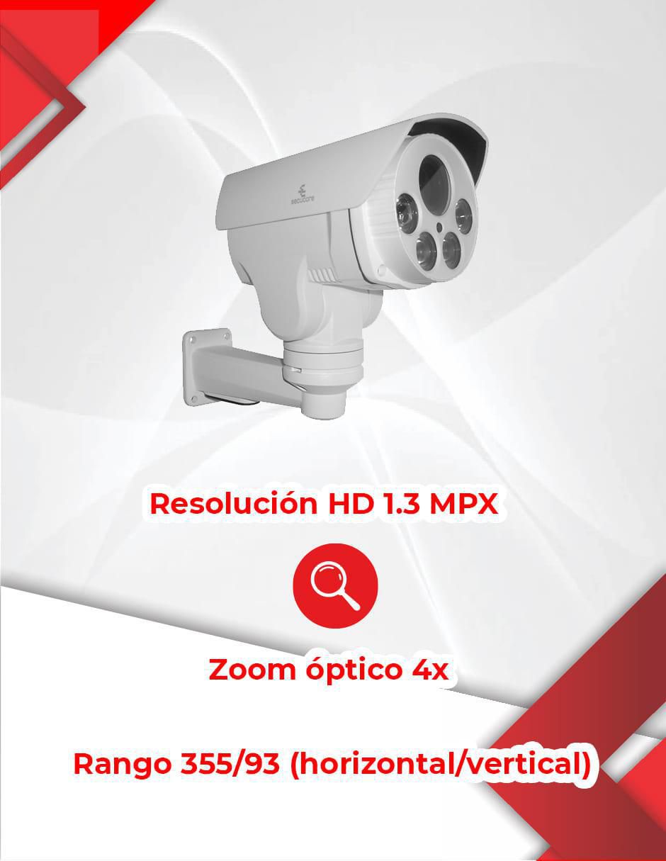Cámara individual de seguridad Secucore inalámbrica Full HD 90° para interior y exterior