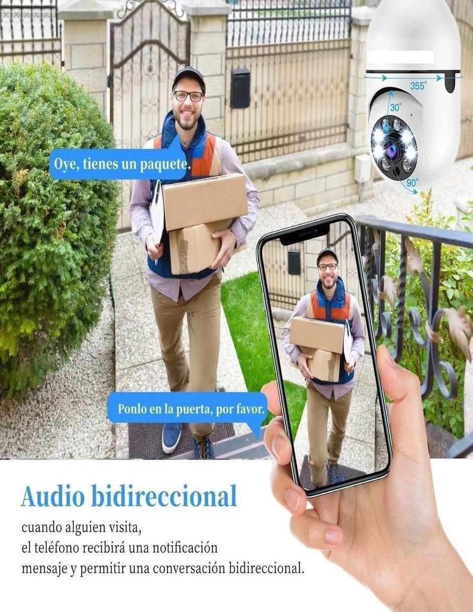 Cámara individual de seguridad Genérica alámbrica Full HD 360° con capacidad para grabar para interior y exterior