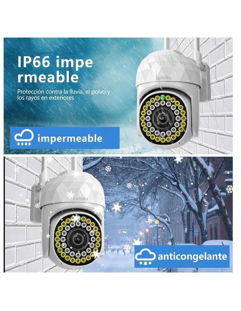 Cámara de seguridad inalámbrica HD 90° con capacidad para grabar para interior y exterior 3