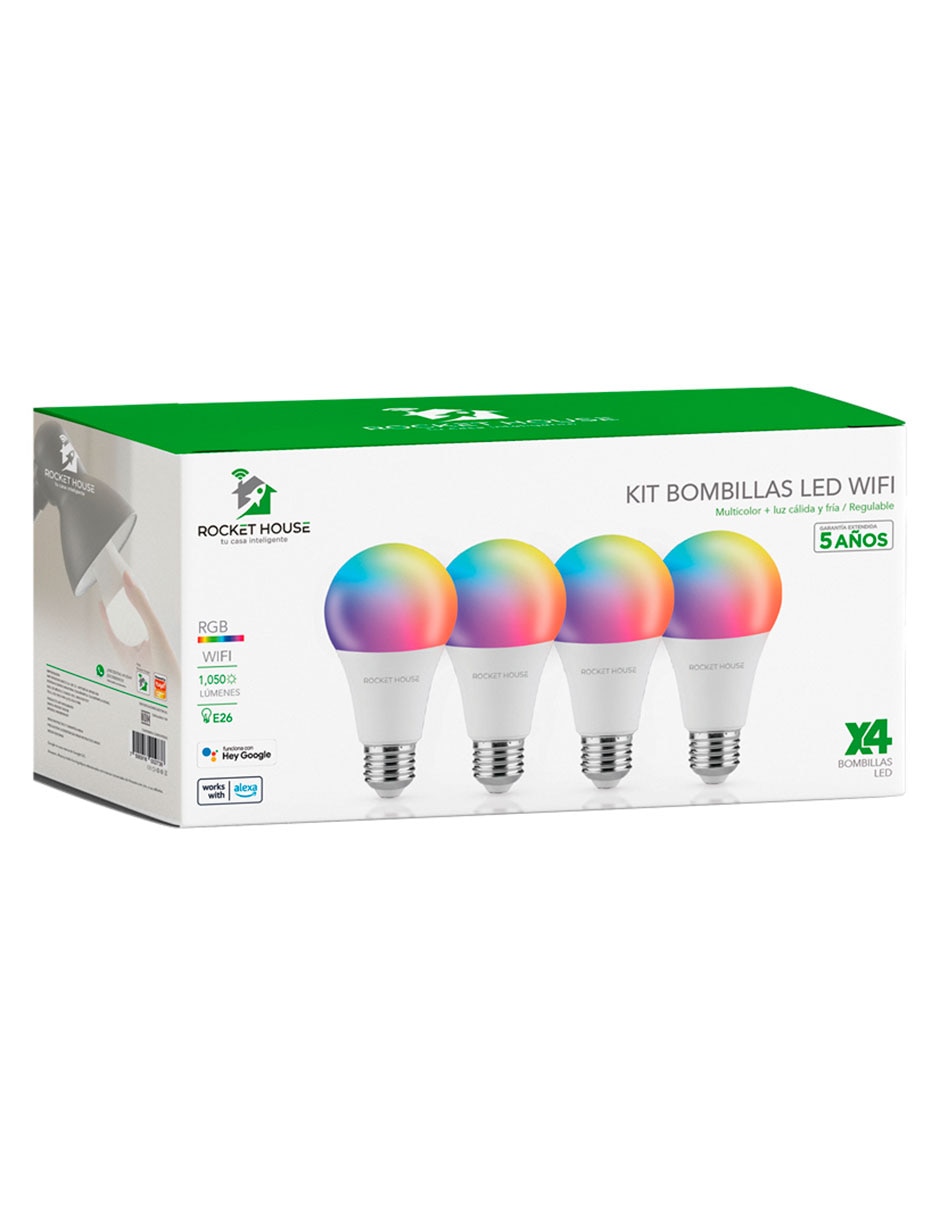 Set foco LED Rocket House 11 W de consumo 70 W de iluminación 1050 lúmenes