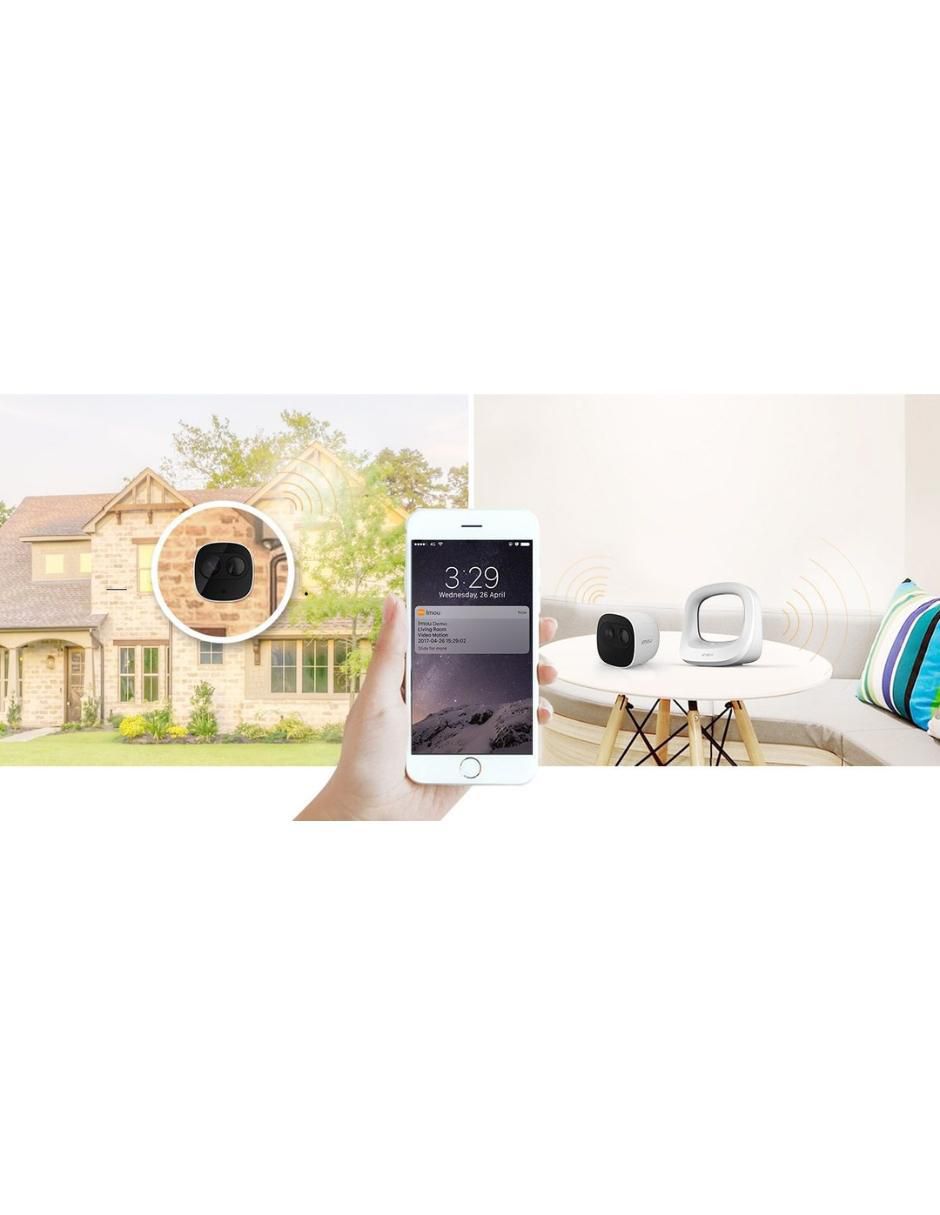 Cámara Wi-Fi de seguridad Imou inalámbrica Full HD 110° con capacidad para grabar para interior y exterior