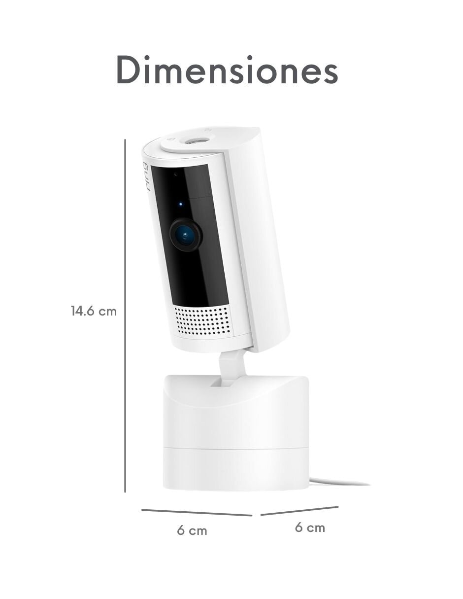 Cámara de seguridad modelo Pant Tilt Indoor Cam alámbrica HD 360° con capacidad para grabar visión nocturna para interior 15