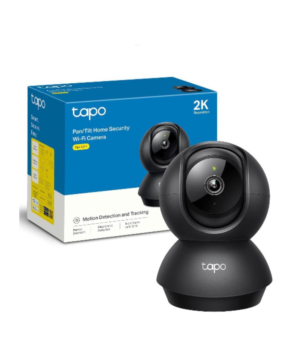 Cámara de seguridad alámbrica Full HD 360° con capacidad para grabar visión nocturna para interior y exterior 3