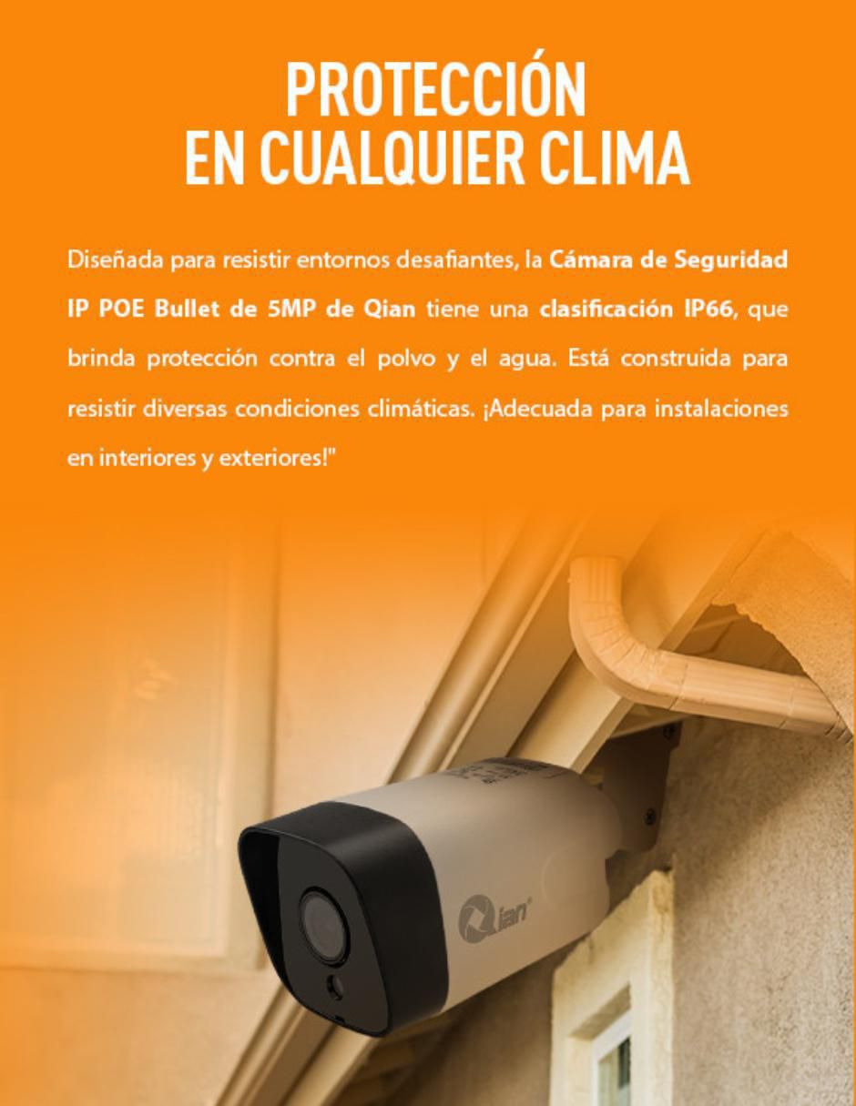 Cámara de seguridad alámbrica Full HD 47° a 100° con capacidad para grabar visión nocturna para interior y exterior 10
