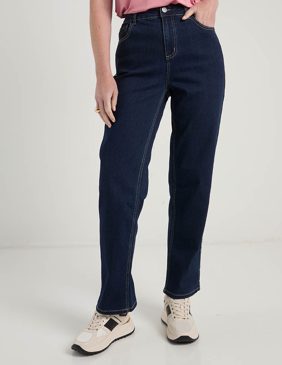 Jeans straight para mujer 5