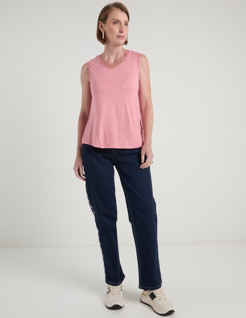 Jeans straight para mujer 4