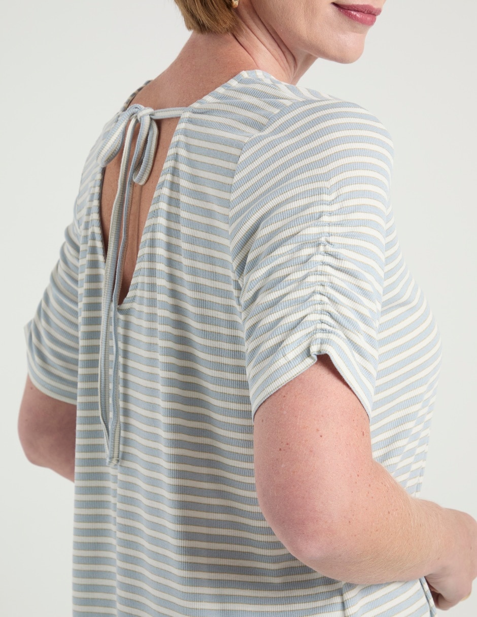Playera manga corta cuello v mujer 2
