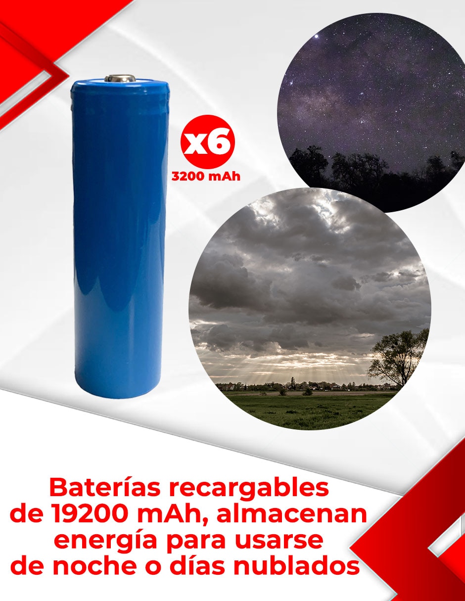 Cámara solar de seguridad inalámbrica Full HD 350° con capacidad para grabar visión nocturna para exterior 4