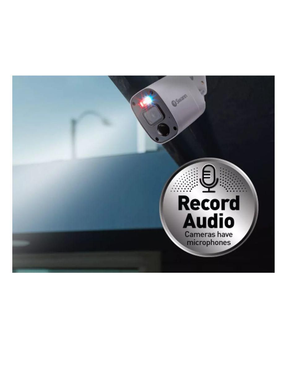 Kit 4 cámaras de seguridad Swann alámbrica Full HD 90° con capacidad para grabar visión nocturna para interior y exterior