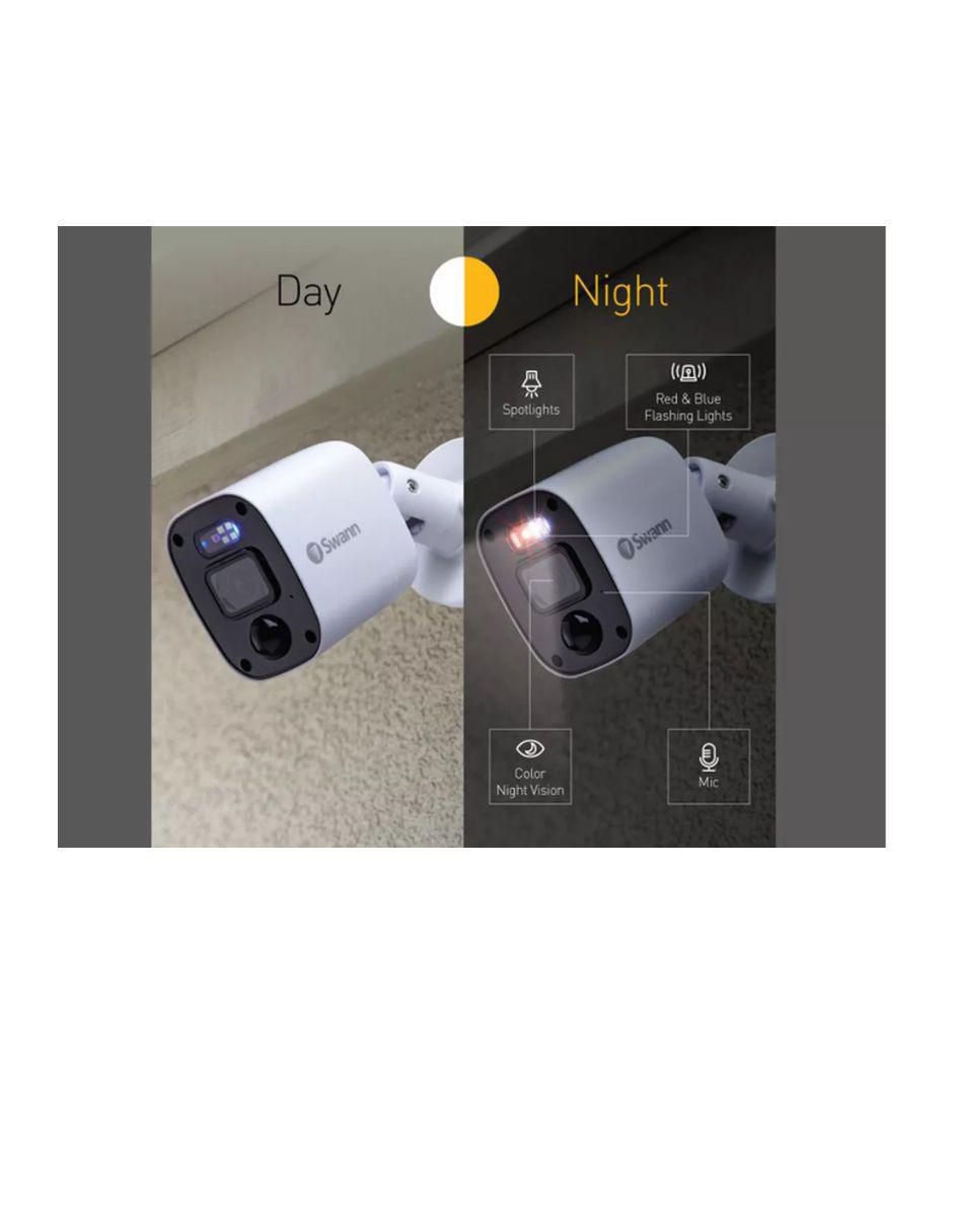 Kit 4 cámaras de seguridad alámbrica Full HD 90° con capacidad para grabar visión nocturna para interior y exterior Kit 4 cámaras de seguridad alámbrica Full HD 90° con capacidad para grabar visión nocturna para interior y exterior