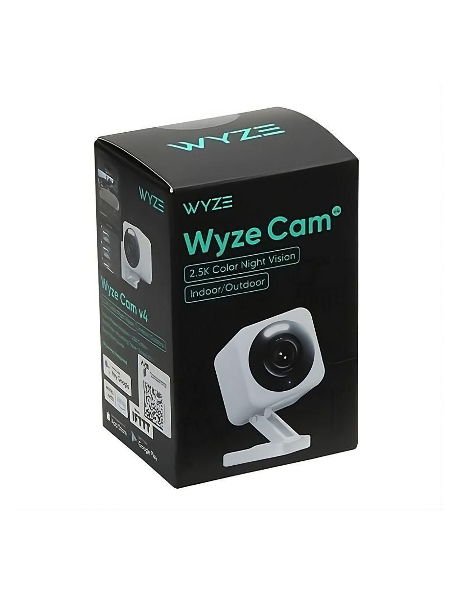 Cámara individual de seguridad Wyze alámbrica 2K 120° con capacidad para grabar visión nocturna para interior y exterior