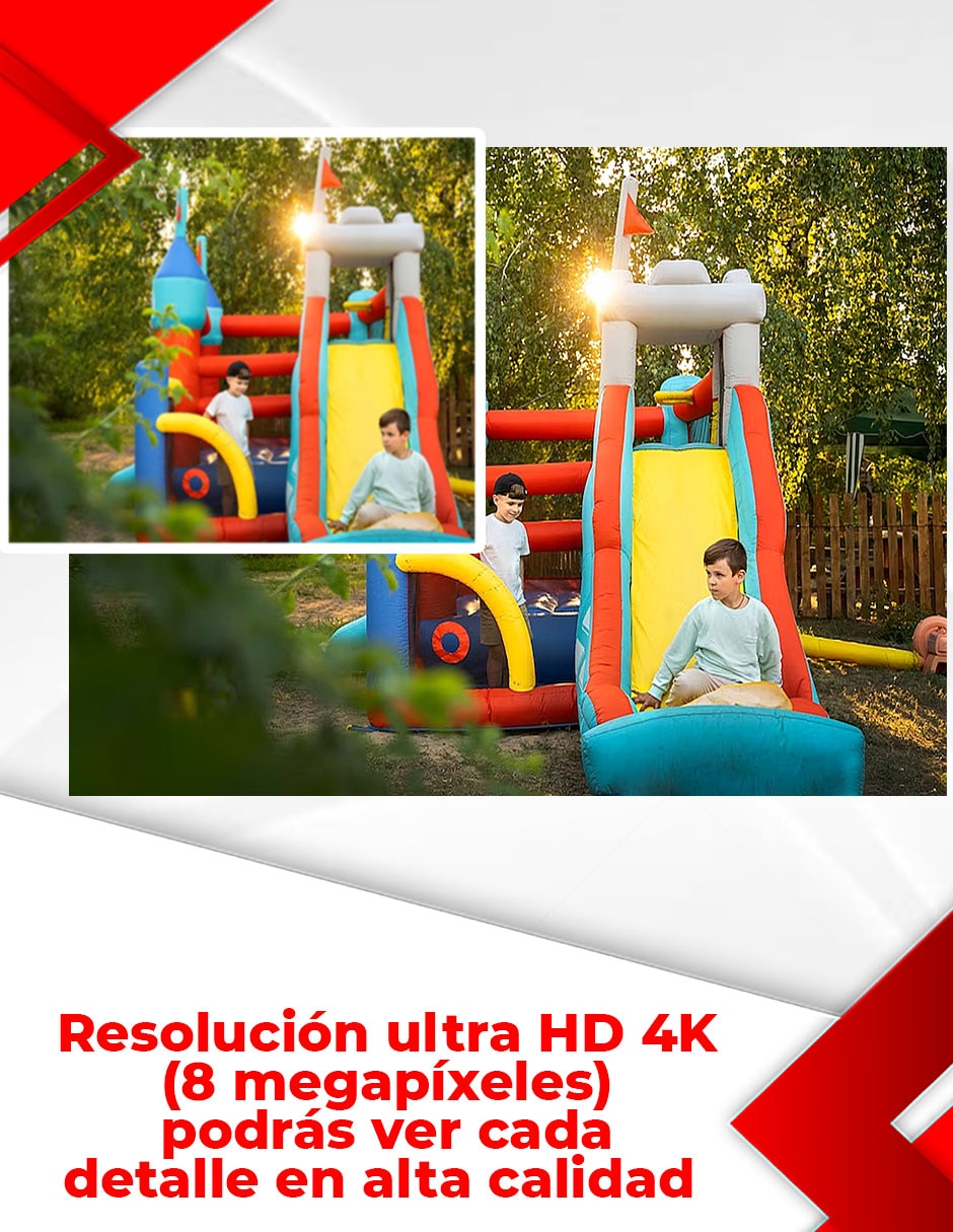Kit 8 cámaras de seguridad Secucore alámbrica 4K/UHD 90 con capacidad para grabar visión nocturna para interior y exterior