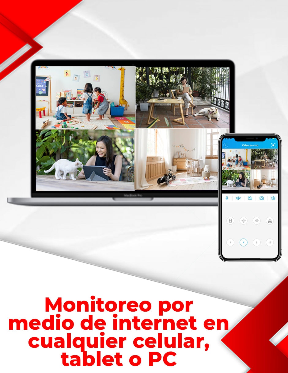 Kit 8 cámaras de seguridad Secucore alámbrica 4K/UHD 90 con capacidad para grabar visión nocturna para interior y exterior