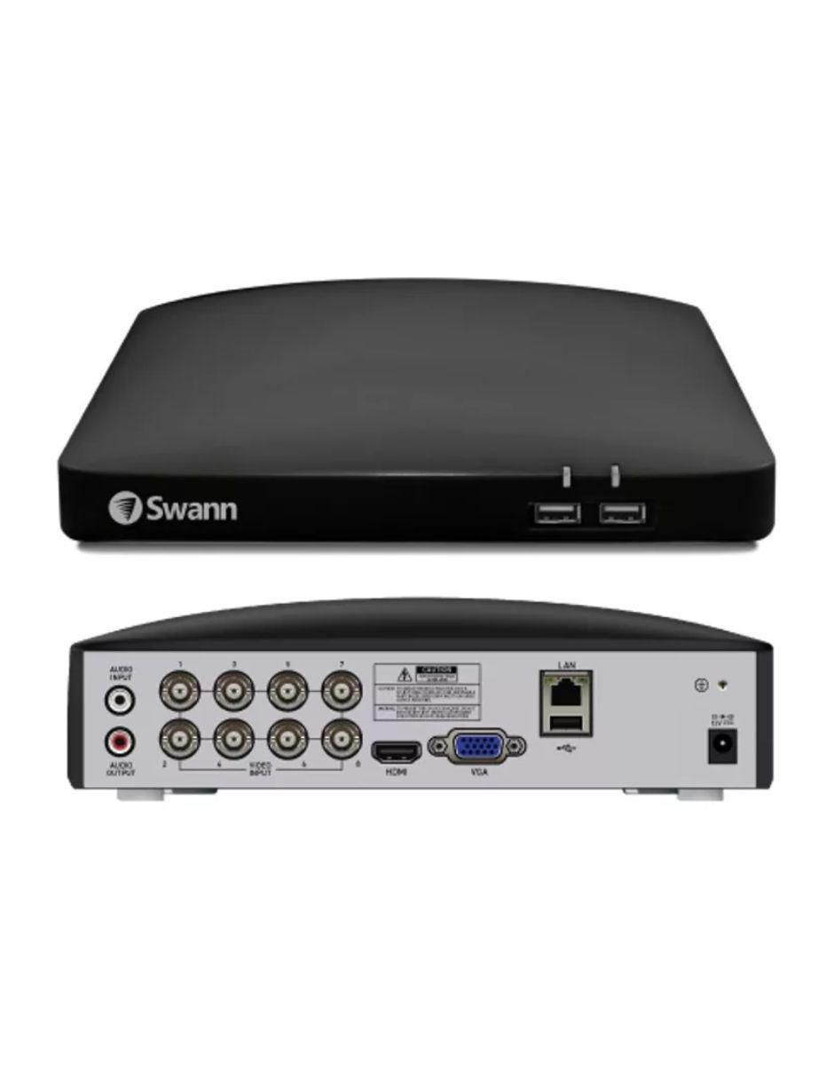 Kit 8 cámaras de seguridad Swann alámbrica 4K/UHD 90 con capacidad para grabar visión nocturna para interior y exterior