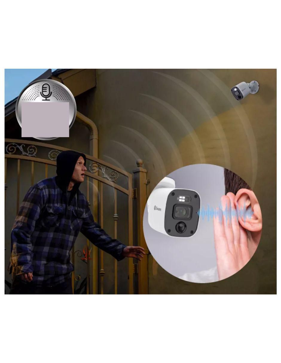 Kit 8 cámaras de seguridad Swann alámbrica 4K/UHD 90 con capacidad para grabar visión nocturna para interior y exterior