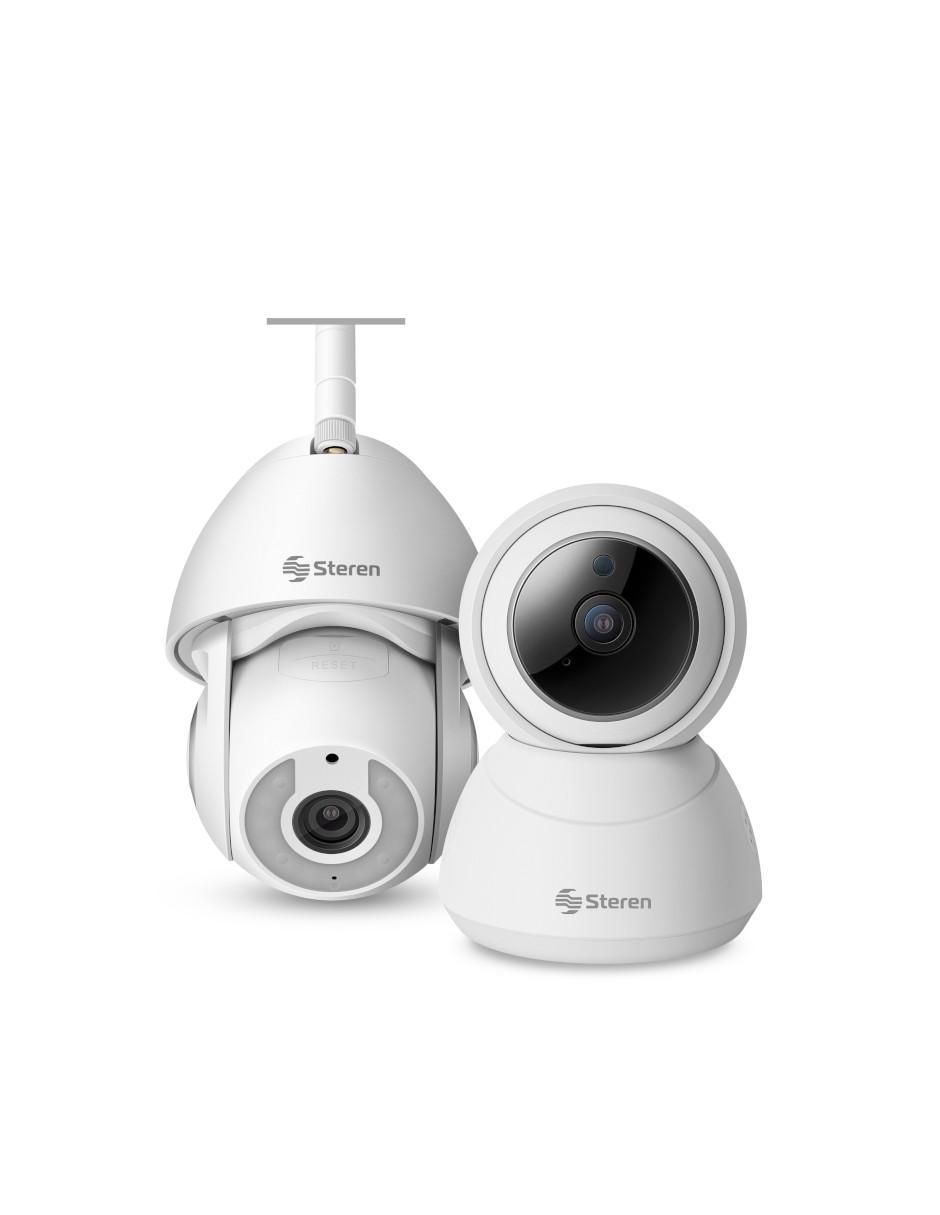 Kit 2 cámaras de seguridad inalámbrica HD 80° con capacidad para grabar visión nocturna para interior 1