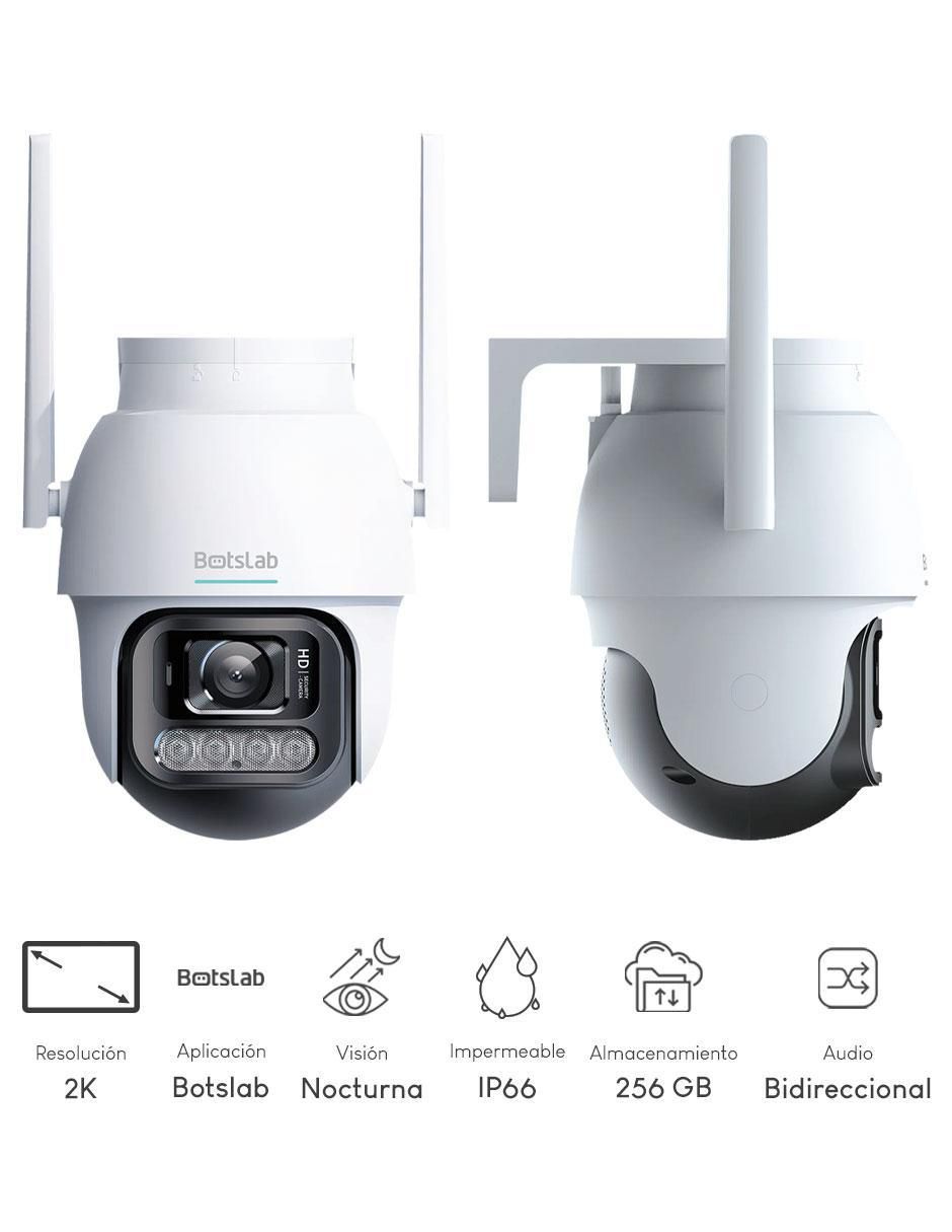 Cámara Wi-Fi de seguridad alámbrica 2K 360° con capacidad para grabar visión nocturna para exterior Cámara Wi-Fi de seguridad alámbrica 2K 360° con capacidad para grabar visión nocturna para exterior