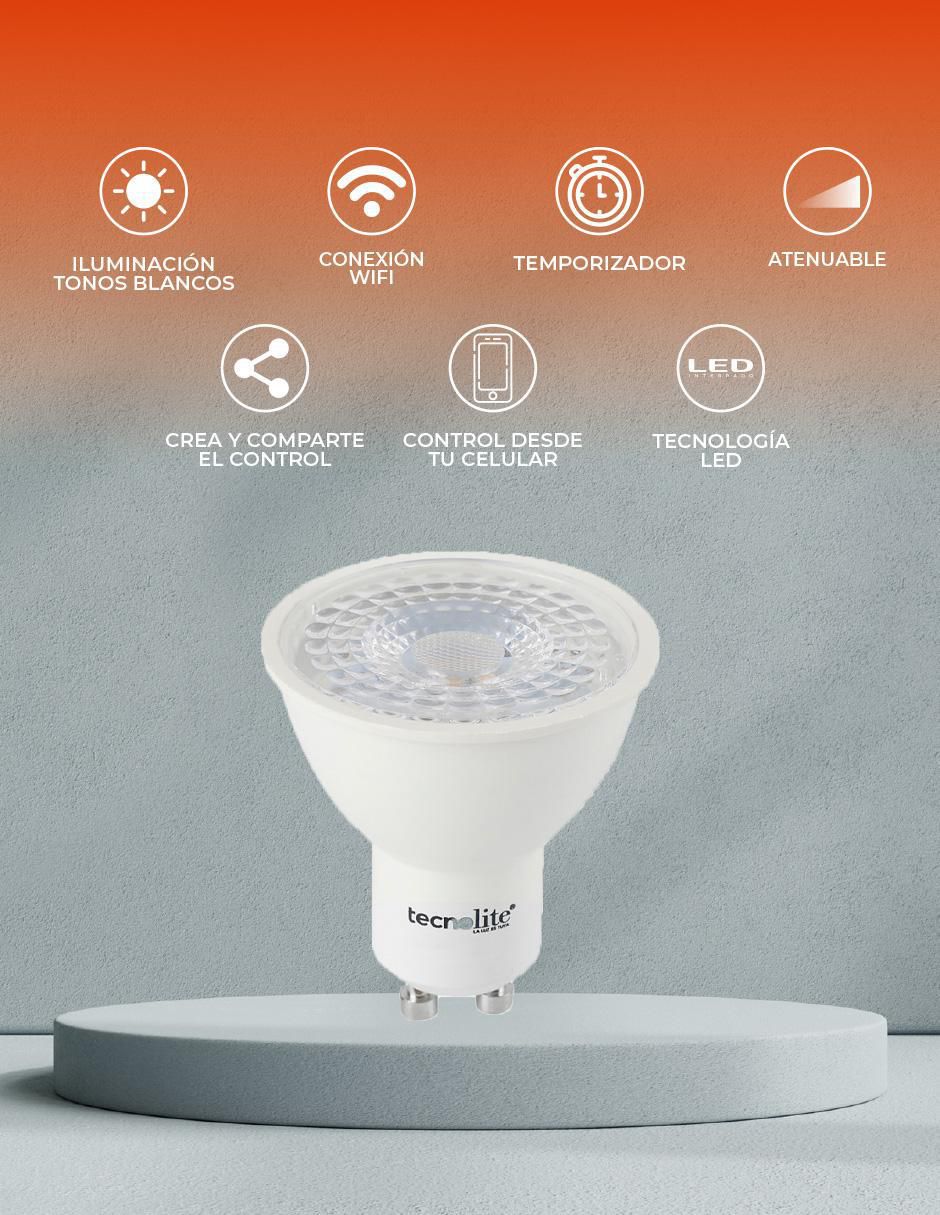 Foco LED 5 W de consumo 40 W de iluminación 400 lúmenes 5