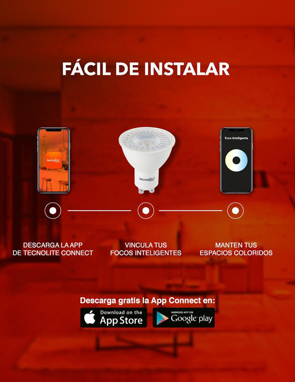 Foco LED 5 W de consumo 40 W de iluminación 400 lúmenes 6