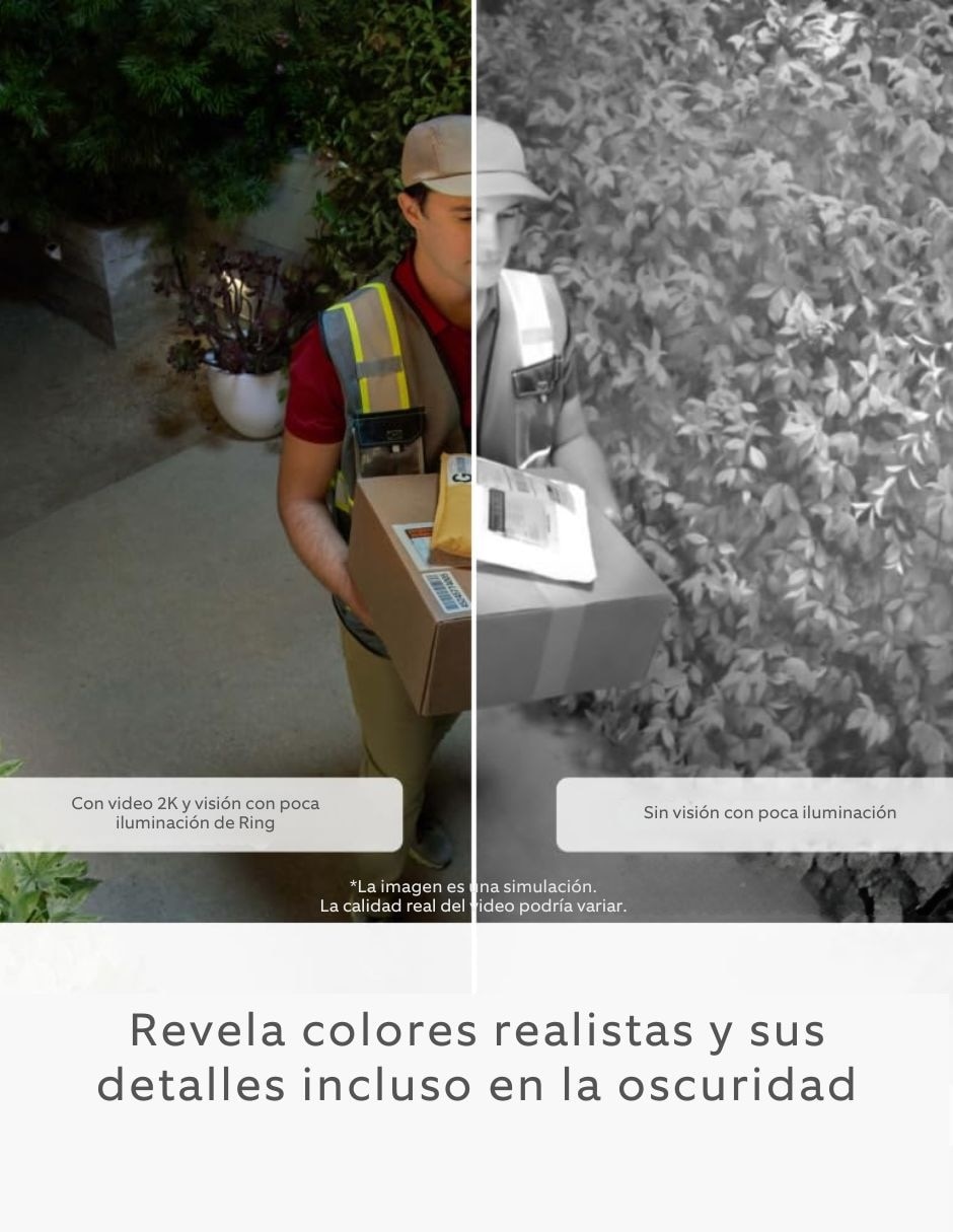 Cámara WI-FI de seguridad modelo Video Doorbell inalámbrica2k 160/140/80 con capacidad de grabar y visión nocturna para exterior 16
