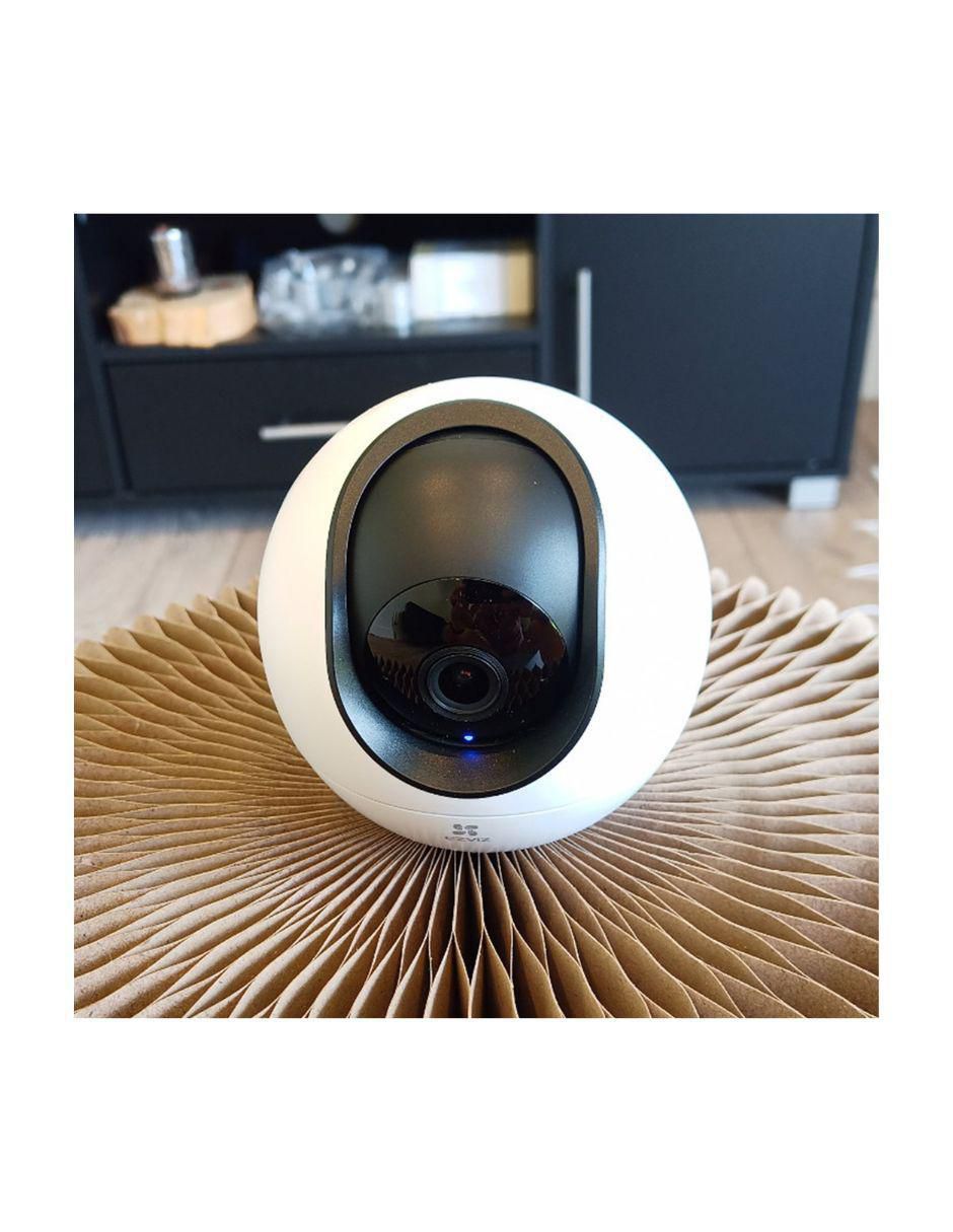 Cámara de seguridad alámbrica 2K 360° con capacidad para grabar visión nocturna para interior
