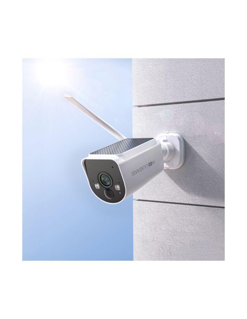 Cámara solar de seguridad inalámbrica 4K/UHD 110 con capacidad para grabar visión nocturna para interior y exterior