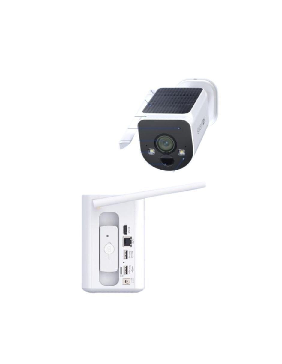 Cámara solar de seguridad inalámbrica 4K/UHD 110 con capacidad para grabar visión nocturna para interior y exterior 6