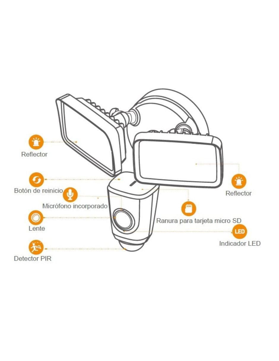 Cámara individual de seguridad Imou inalámbrica HD 110° con visión nocturna con capacidad de grabar para interior y exterior