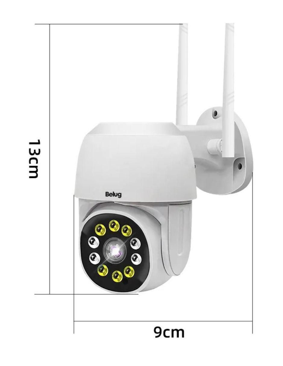 Kit 2 cámaras de seguridad Belug inalámbricas full HD 360° con visión nocturna con capacidad para grabar para interior y exterior