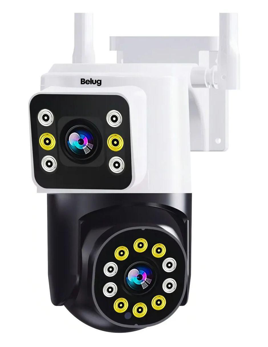 Cámara individual de seguridad con visión nocturna Belug inalámbrica HD 90° con capacidad de grabar para exterior