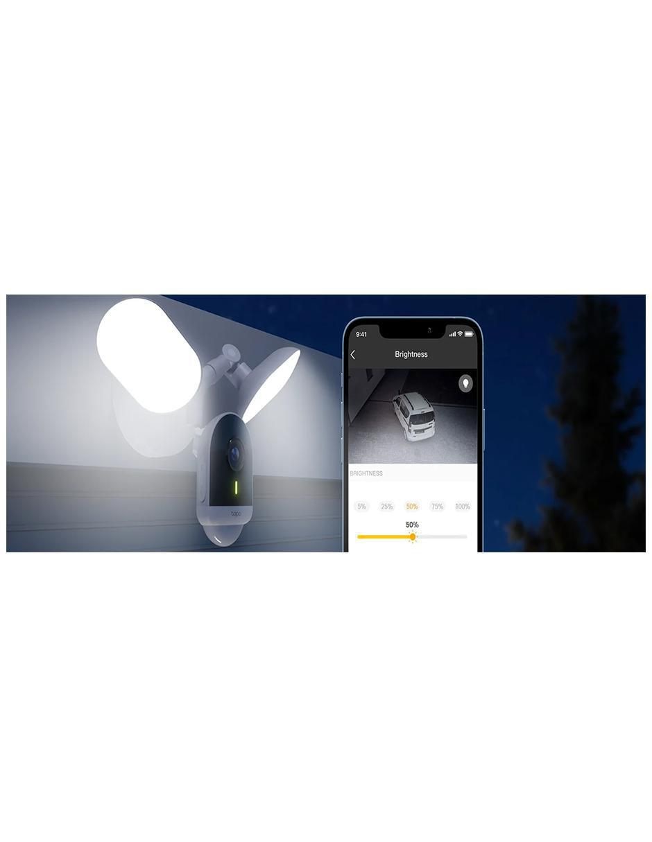 Cámara individual de seguridad alámbrica QHD 160° diagonal, 140° horizontal, 80° vertical con visión nocturna y con capacidad de grabar para exterior