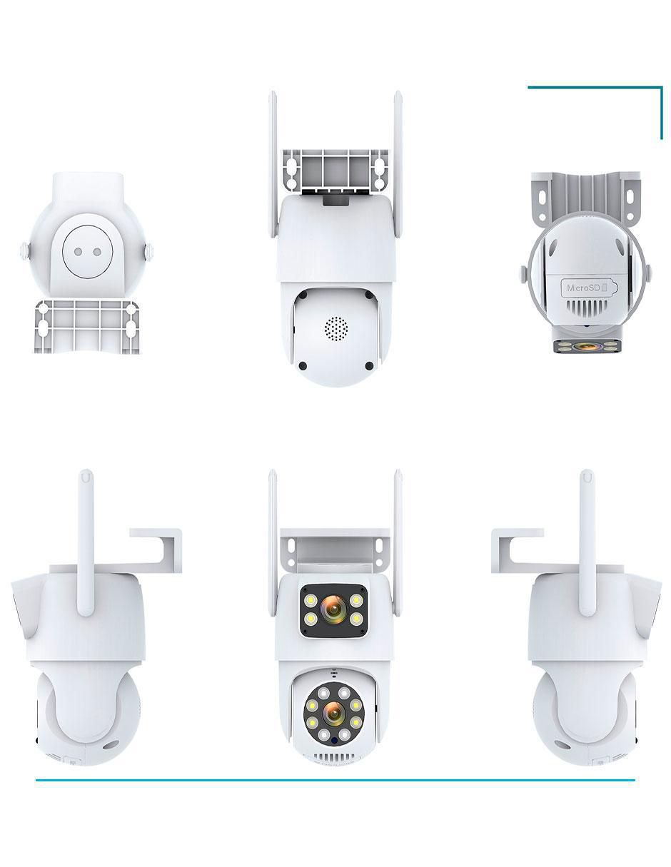 Cámara individual de seguridad modelo VS-W43 inalámbrica 4K/UHD 90° ​con capacidad de grabar y visión nocturna para interior y exterior 2