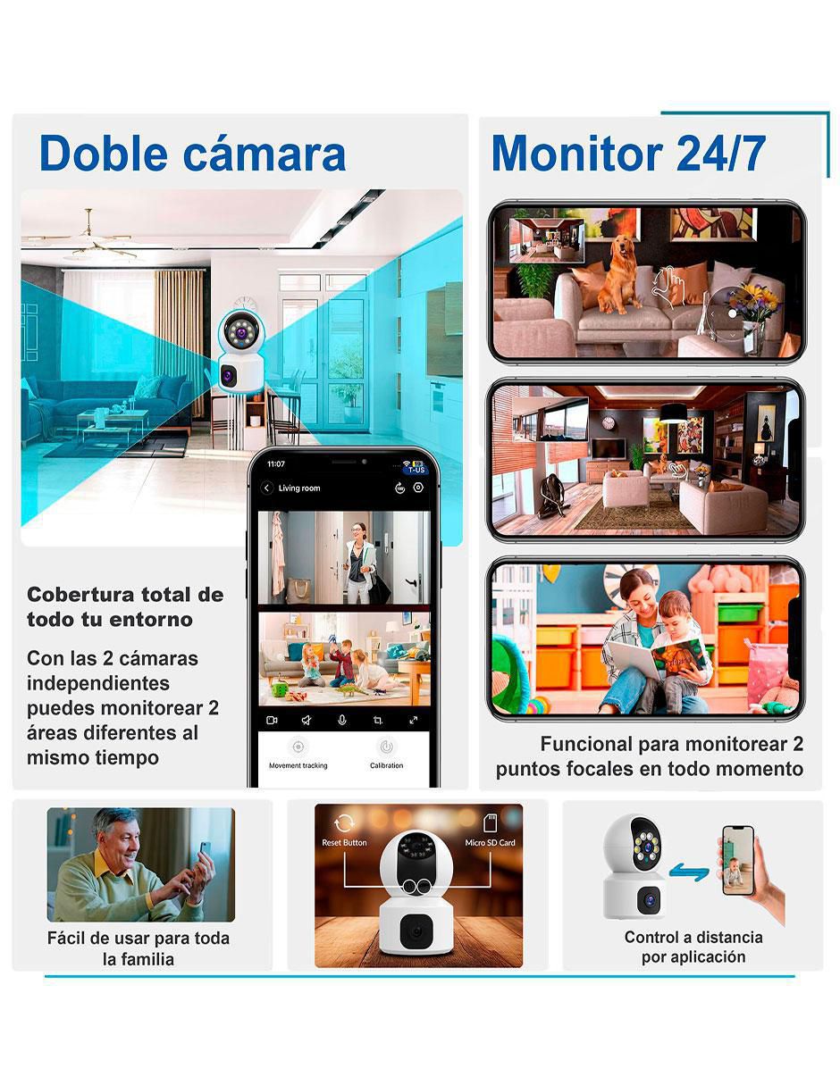 Cámara individual de seguridad modelo VS-W10 inalámbrica 4K/UHD 90° con capacidad de grabar y visión nocturna para interior 5