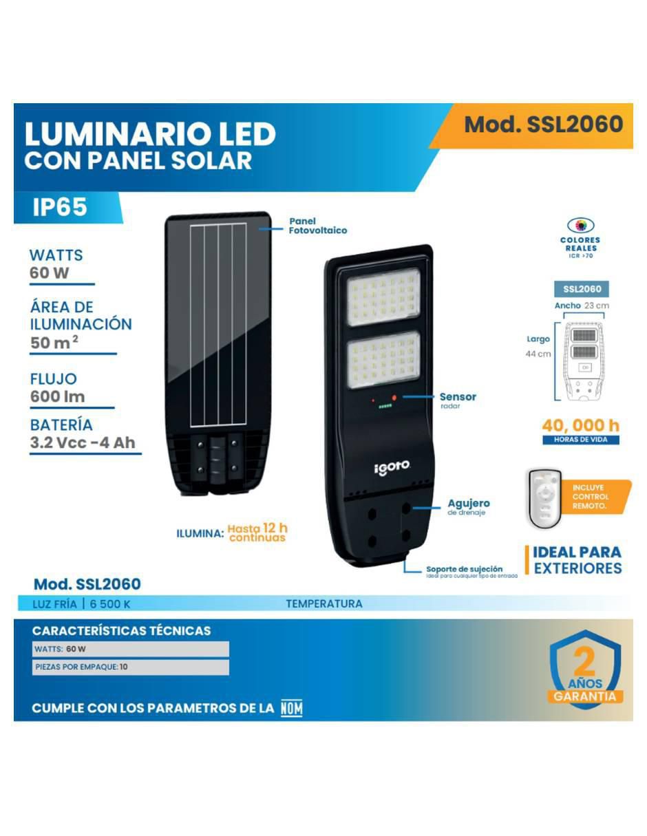 Lámpara led blanca igoto