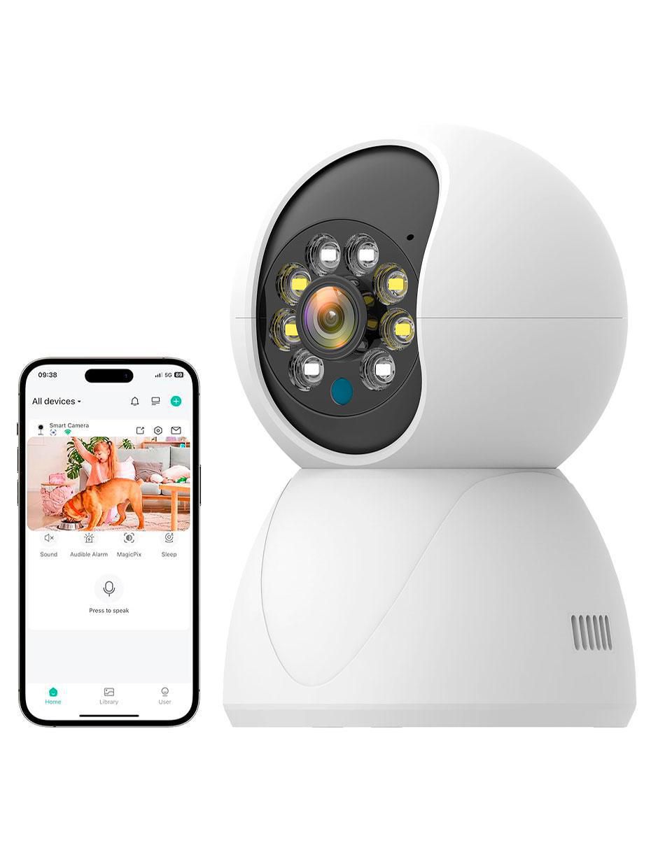 Cámara individual de seguridad VS-M10 inalámbrica 4K/UHD 63° con capacidad de grabar con visión nocturna para interio