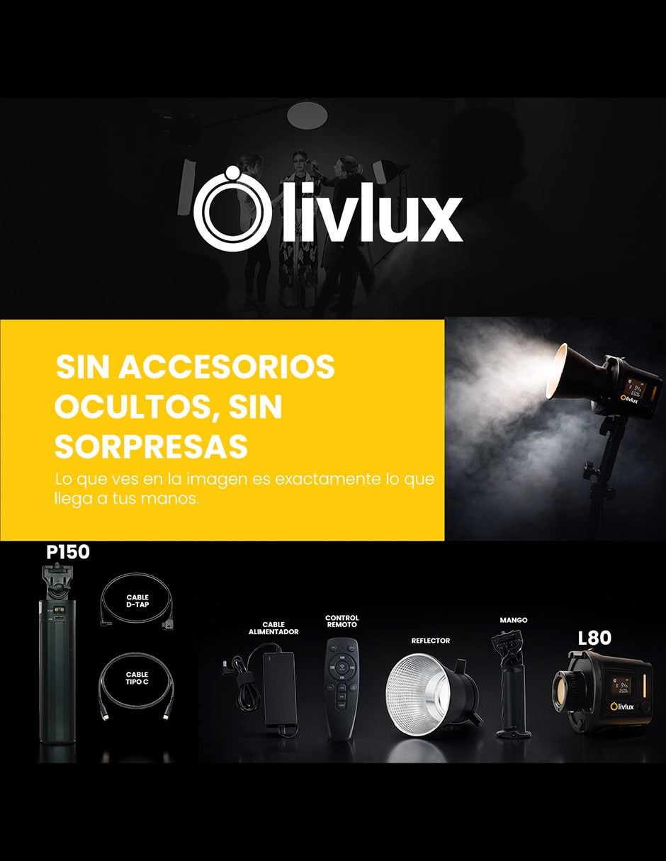 Kit fotográfico L80 - P150 6