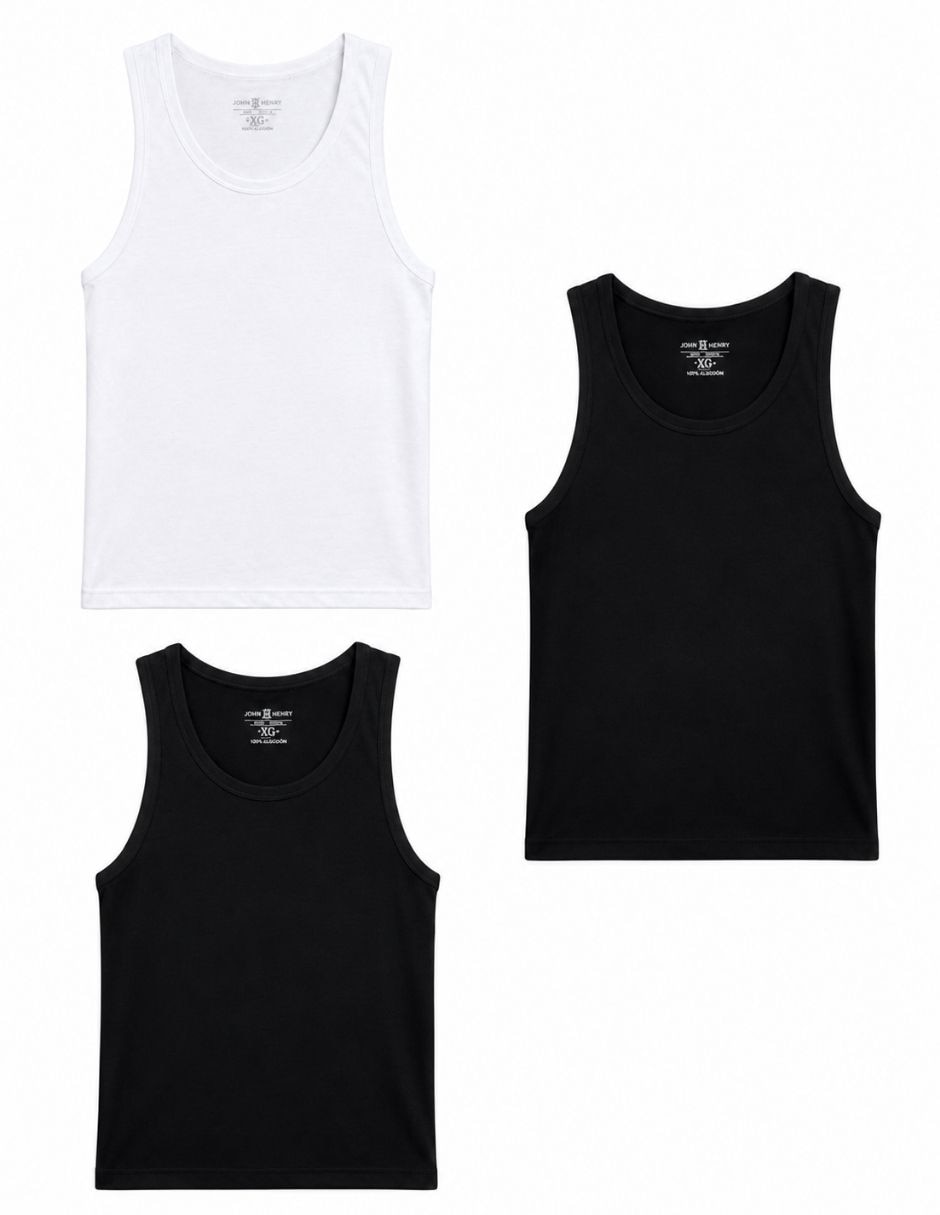 Set playera cuello redondo para hombre 2