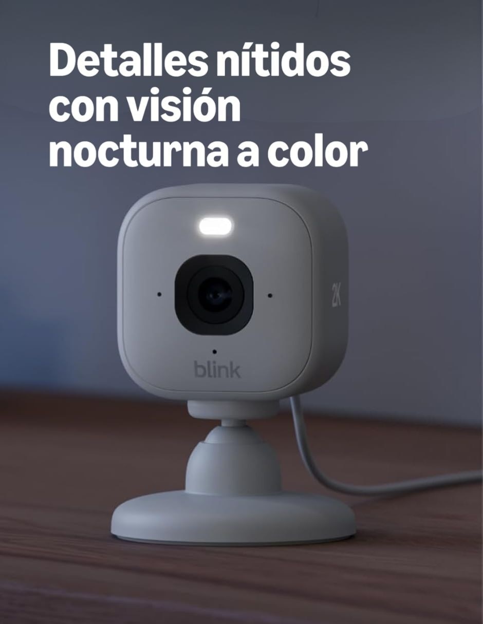Cámara Wi-Fi de seguridad modelo Mini 2 2K 2PK alámbrica 2K 137° visión nocturna para interior y exterior 8
