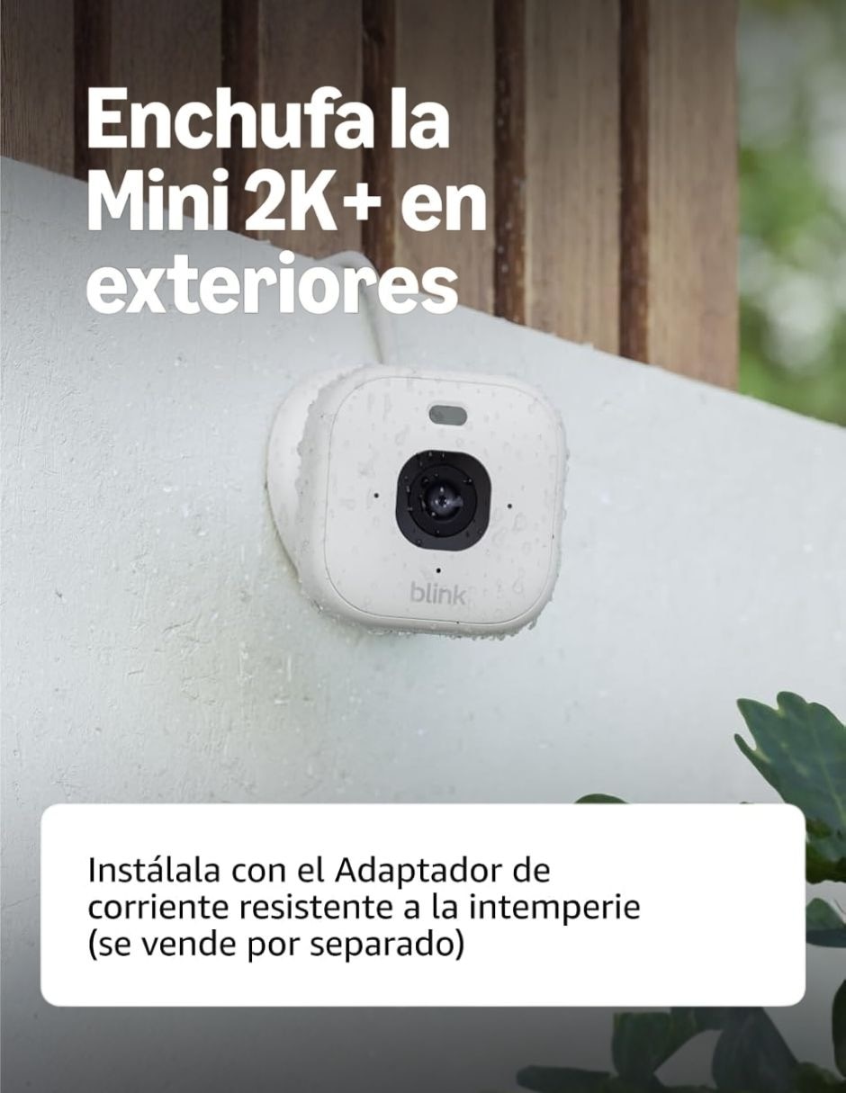 Cámara Wi-Fi de seguridad modelo Mini 2 2K 2PK alámbrica 2K 137° visión nocturna para interior y exterior 6