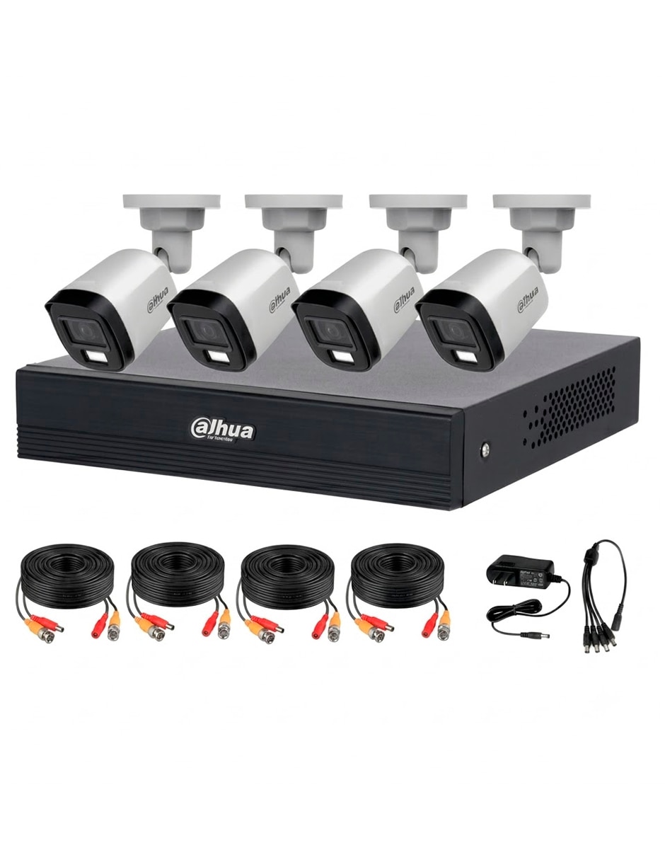 Kit 4 cámaras de seguridad modelo KIT/XVR1B04-I/T/4-B1A21N Alámbrica Full HD 47° a 100° con visión nocturna para Interior y exterior 5