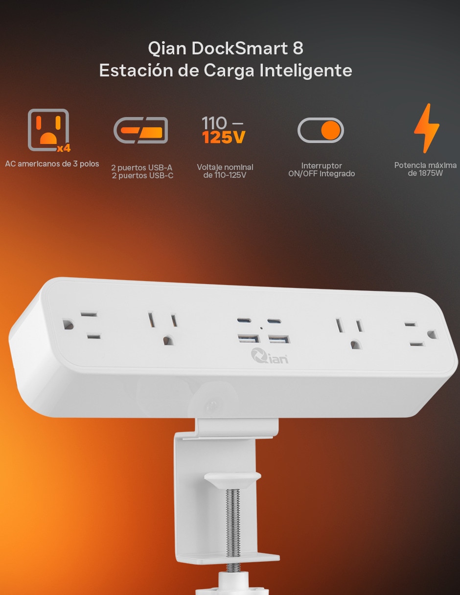 Multicontacto smart qbp-188wf-01 de 8 contactos 2