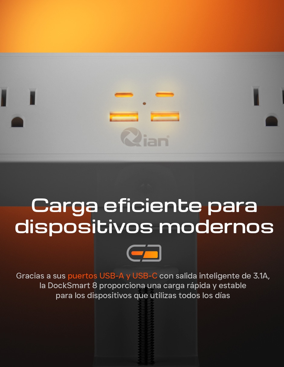 Multicontacto smart qbp-188wf-01 de 8 contactos 4