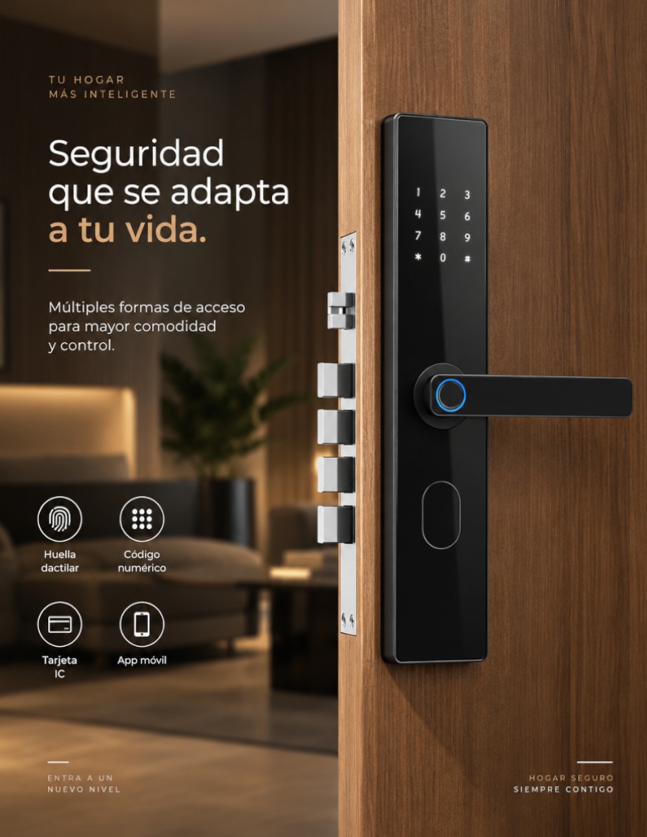 Cerradura Sobreponer Modelo Negro de Combinación 2
