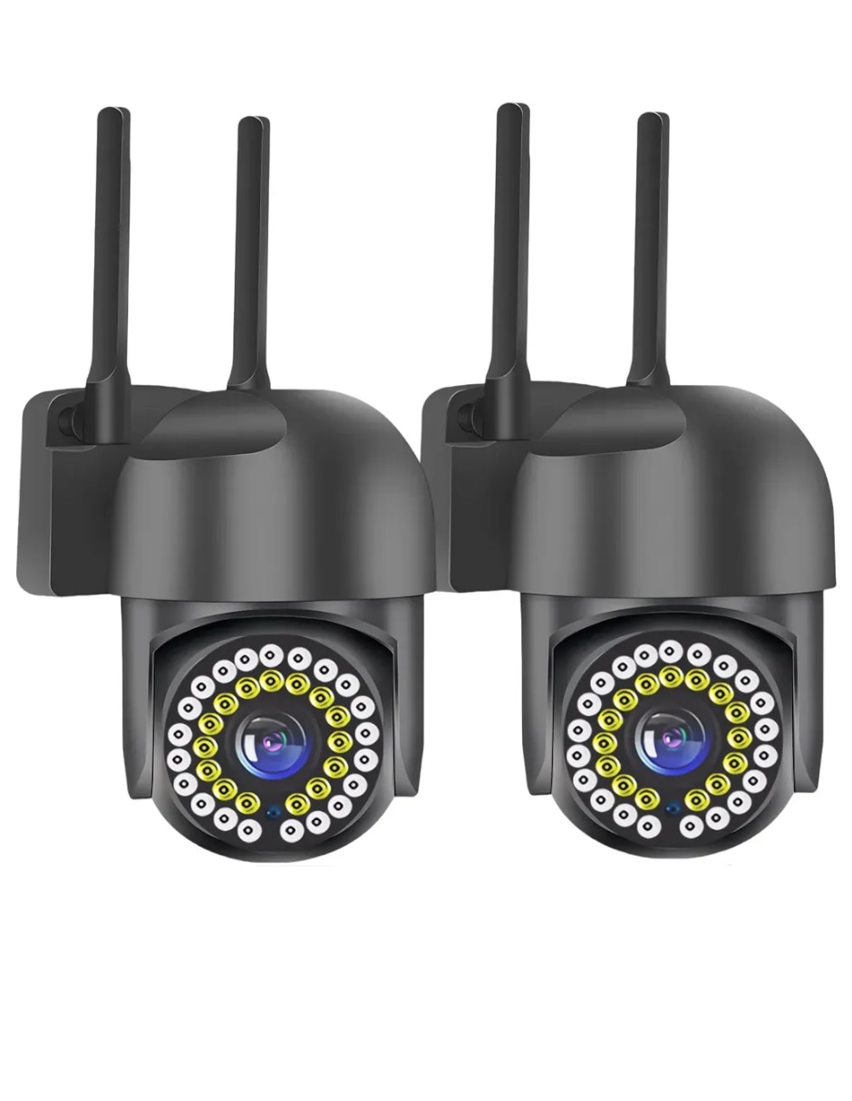 Kit 2 cámaras de seguridad modelo Inalámbrica Full HD 180° Sí para Interior y exterior