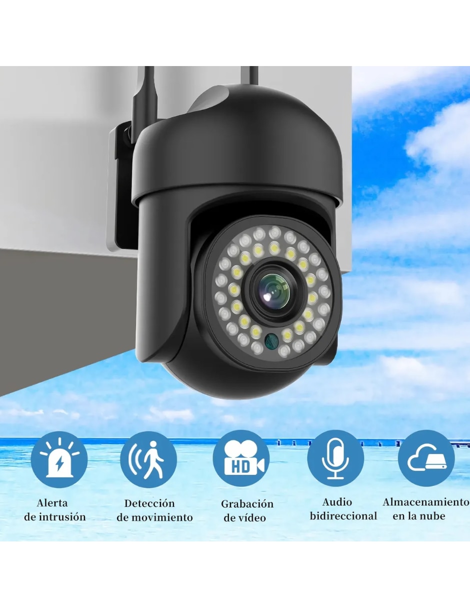 Kit 2 cámaras de seguridad modelo Inalámbrica Full HD 180° Sí para Interior y exterior